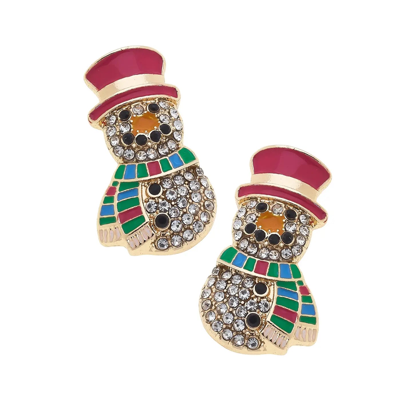 Snowman Stud Earrings