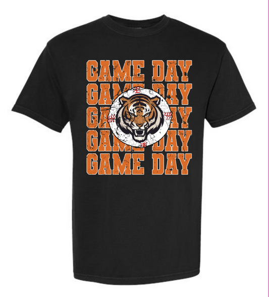 Tigers Stacked Game Day Tee