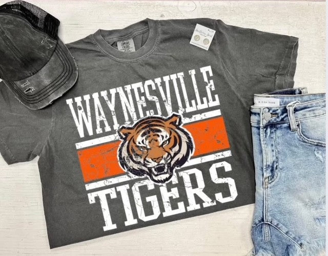 Waynesville Tigers Trendy Block Tee