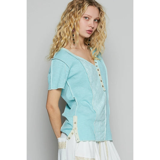 Pastel Serenity Top, Blue