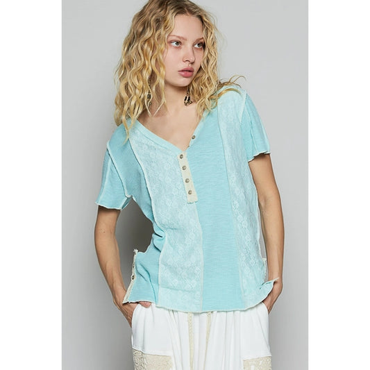 Pastel Serenity Top, Blue