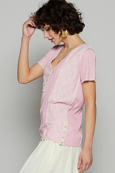 Pastel Serenity Top, Pink