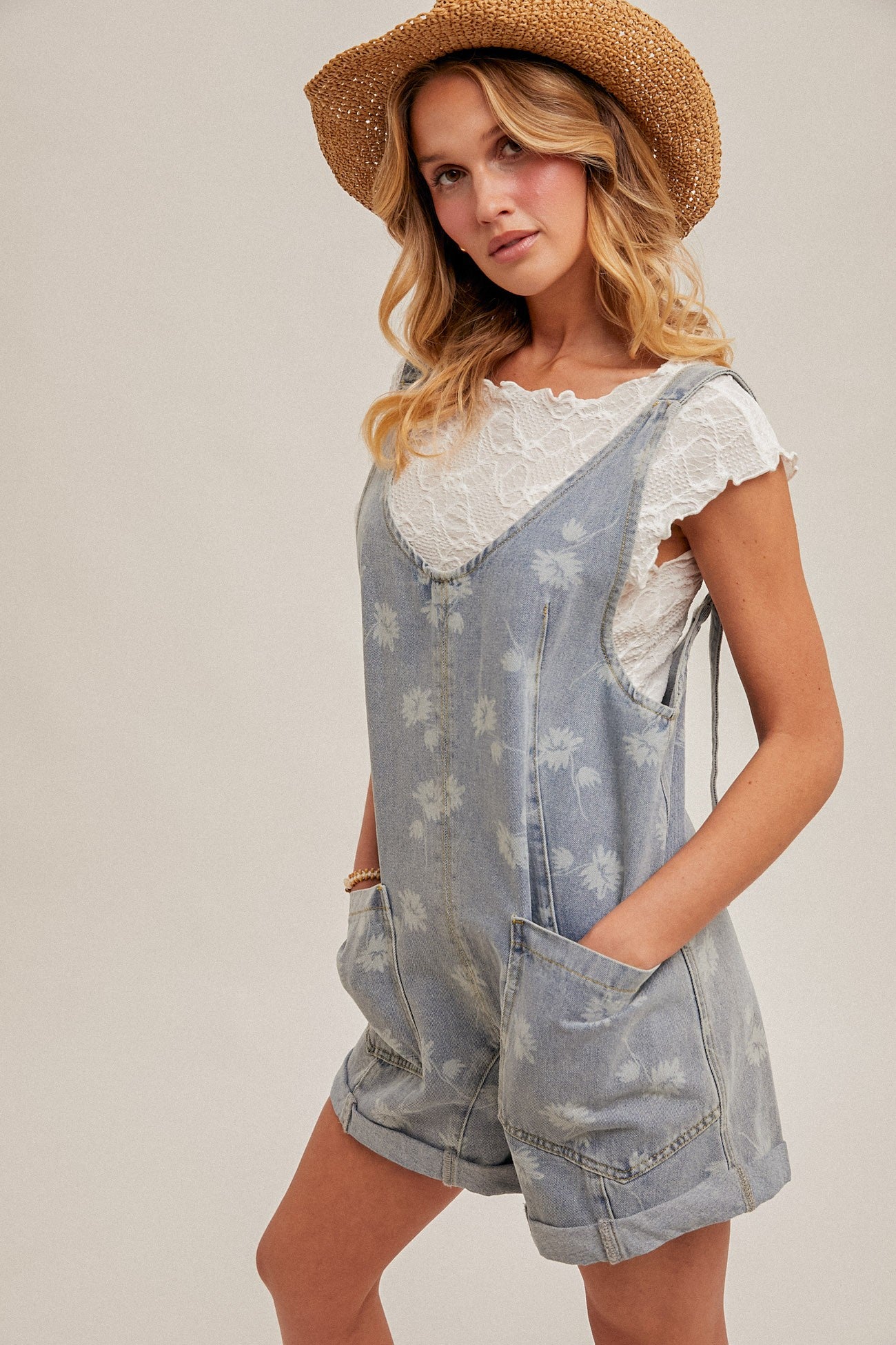 Daisy Dreams Denim Romper