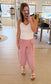 Drift Away Cargo Pants, Vintage Rose
