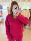 Malibu Air Cotton Hoodie, Plum Pink