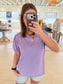 Acid Wash Tee, Lavender
