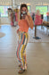 Seaside Stroll Pants, Coral/Olive