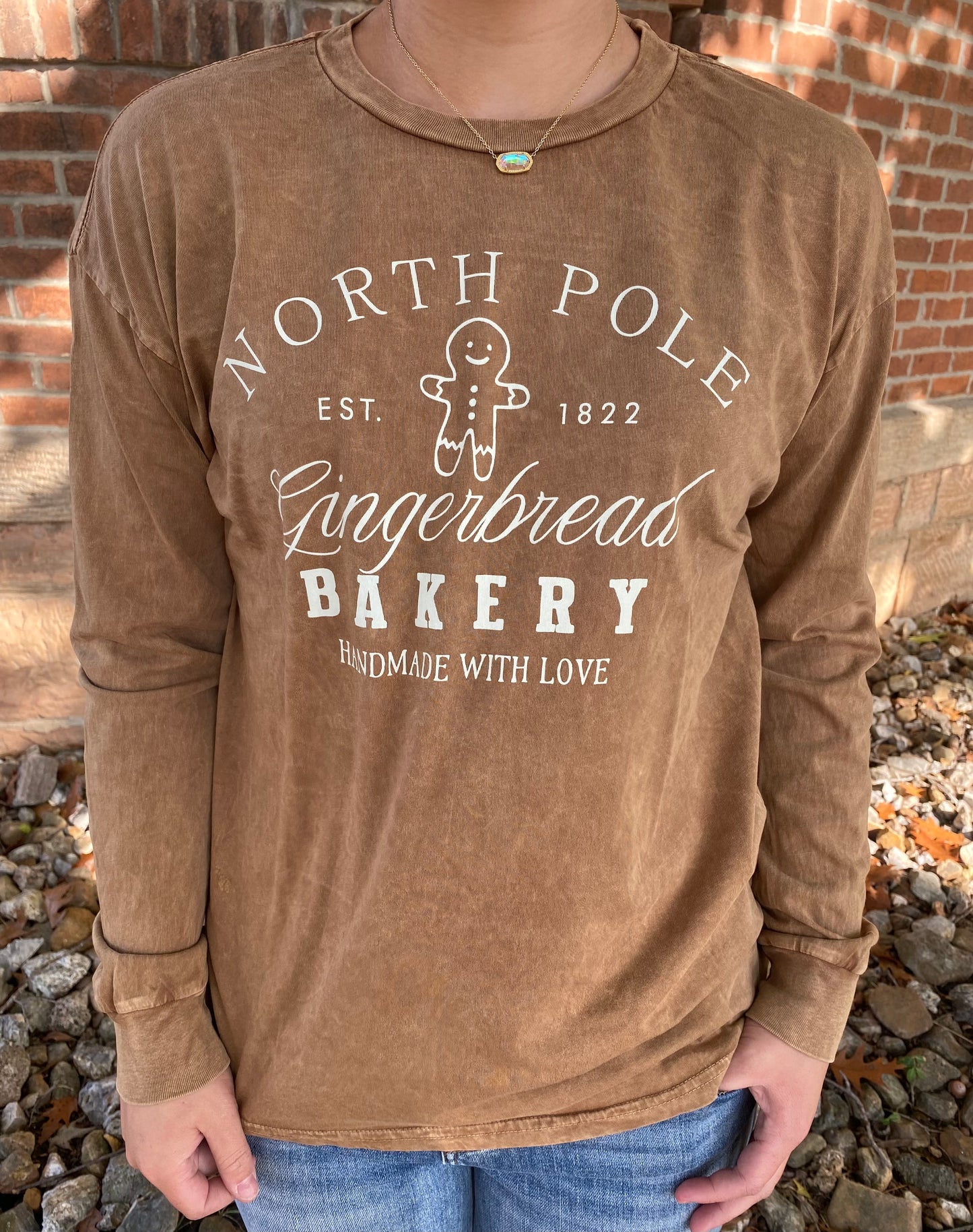 North Pole Gingerbread Long Sleeve
