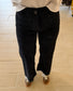 Corduroy Patch Pocket Pants, Black