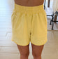 Mineral Washed Terry Short, Sweet Corn