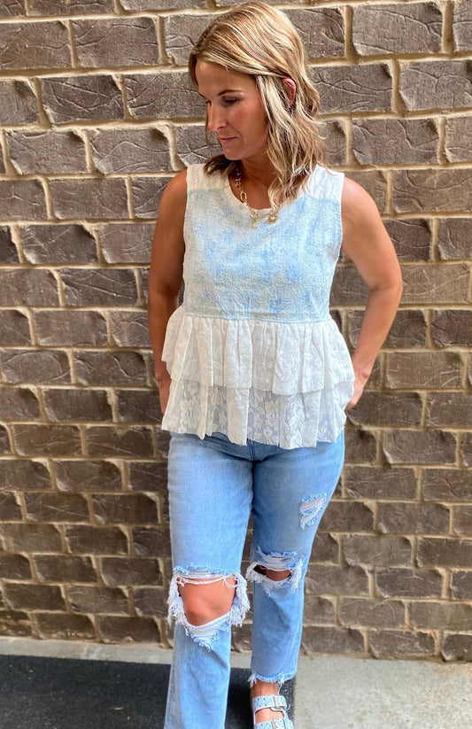 Blue Lagoon Blooms Tank