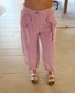 Drift Away Cargo Pants, Vintage Rose
