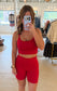 Venice Cloud Light Contour Biker Shorts, Smitten Cherry