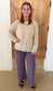 Corduroy Straight Leg Pants, Sugar Plum