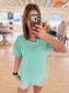 Acid Wash Tee, Mint