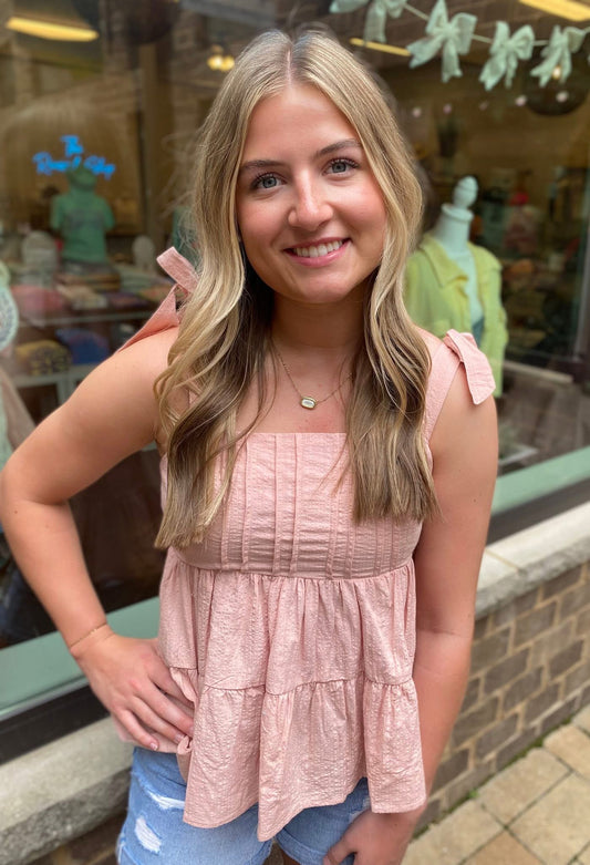 Rosewater Ruffle Top