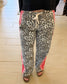 Leopard Stripe Wide Leg Pants