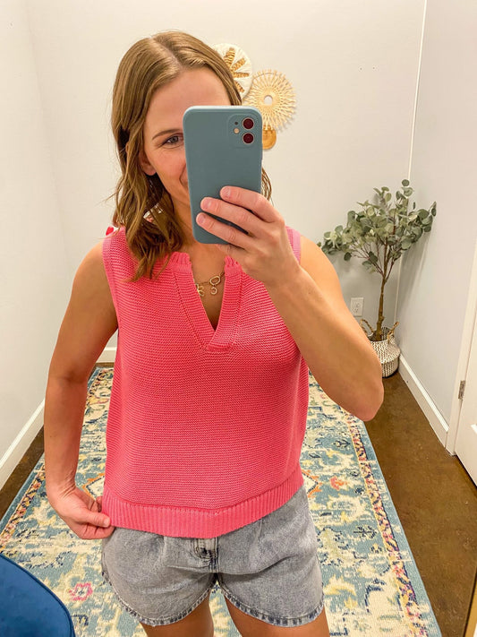 Cotton Candy Knit Tank