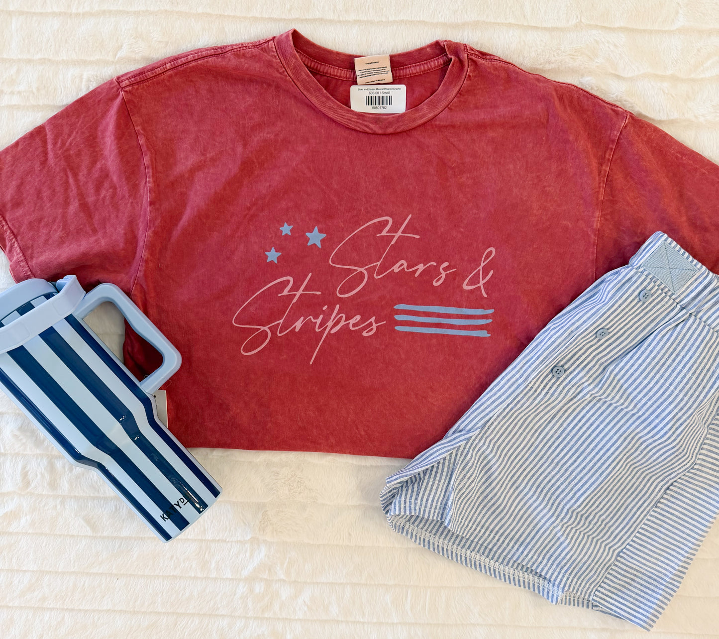 Stars and Stripes Mineral Washed Graphic