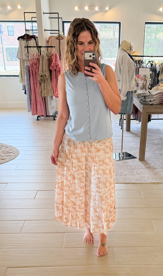 Tropical Tiered Skirt