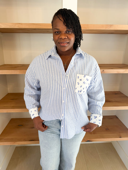 Garden Party Stripe Top