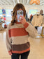 Colorblock Round Neck Top