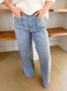 Wide Leg Denim Jeans