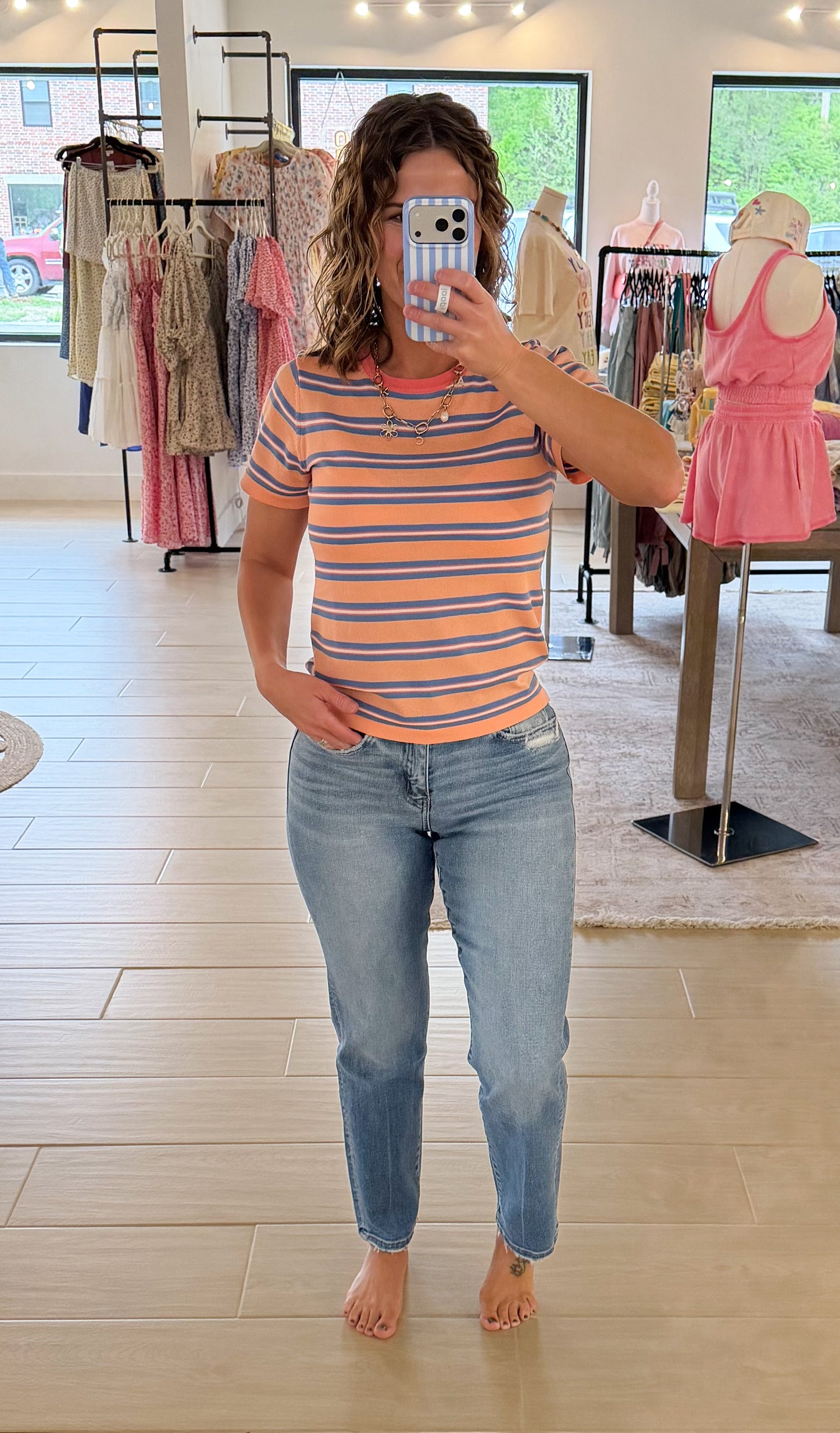 Vervet High Rise Tapered Straight Jeans