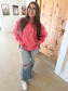 Tamika Henley Sweatshirt, Flamingo
