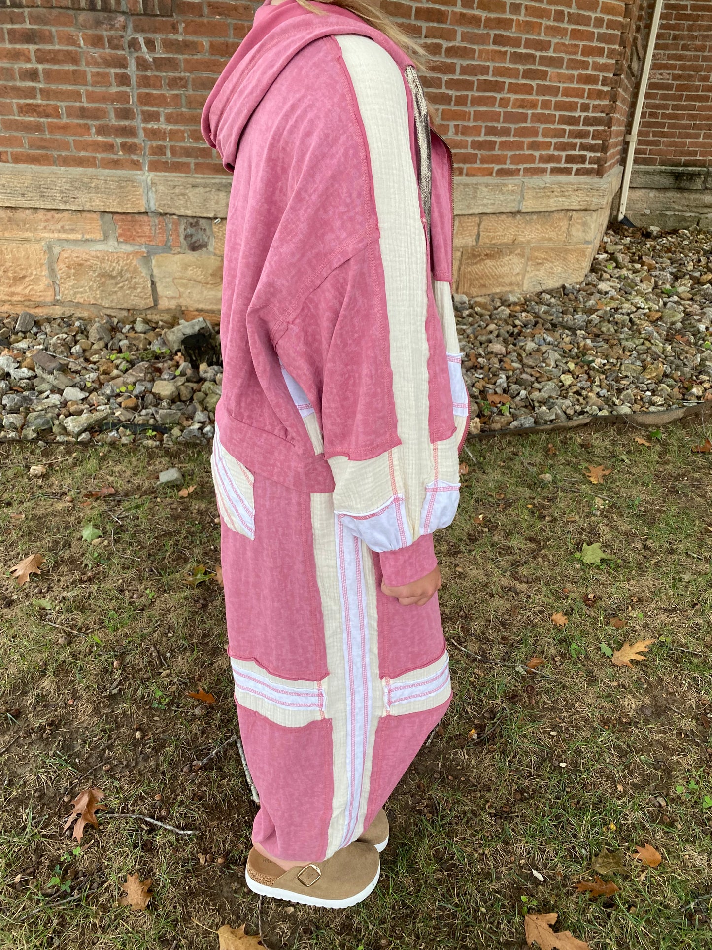 Vintage Rose Zip Up