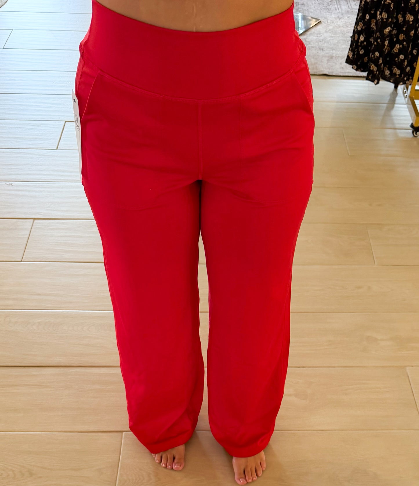 Venice Flow High-Waist Pant, Smitten Cherry