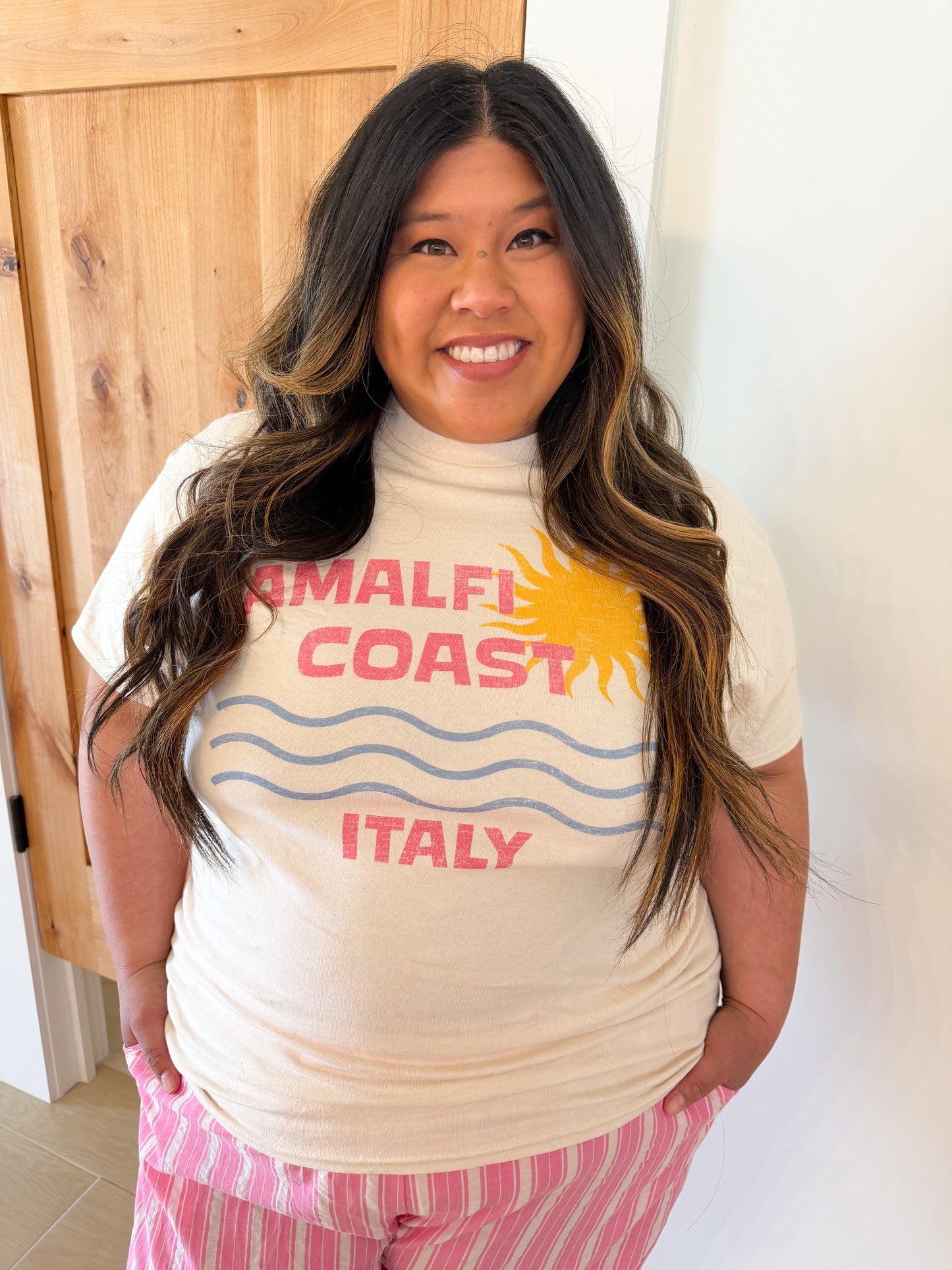 Amalfi Coast Italy Oversized Tee