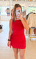 Reluxe Wrap Dress, Cherry