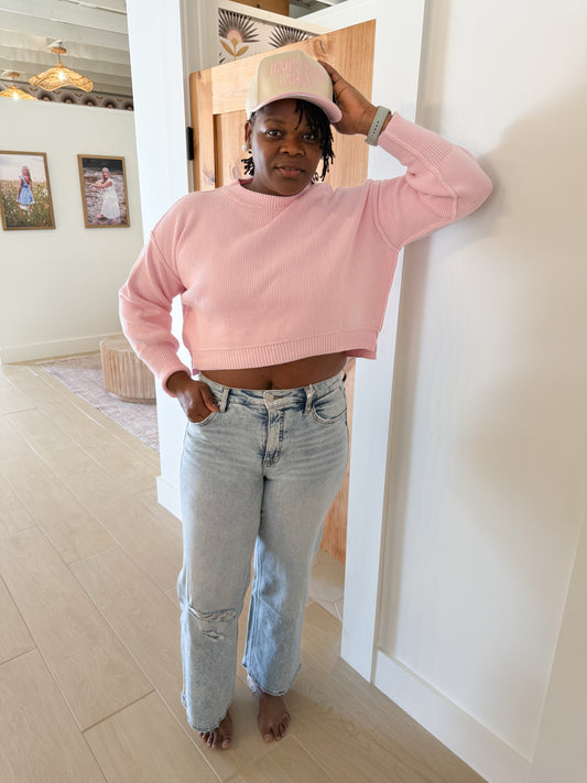 Regina Sweater, Pink