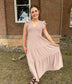 Flutter Sleeve Maxi Dress, Khaki