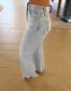 Plus Vervet High Rise Light Wash Slim Wide Jeans