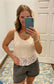 Lace Bloom Tanks, Blush