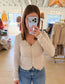 Lace Trim Cardigan Top, Multiple Colors