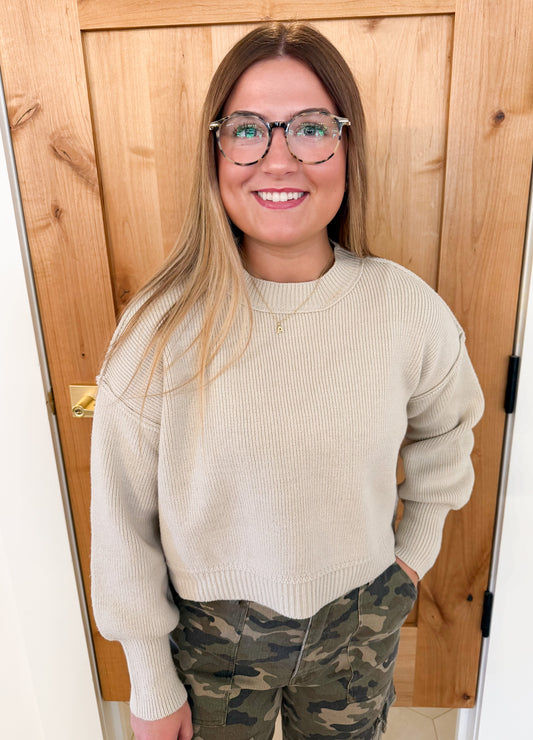 Regina Sweater, Pearl