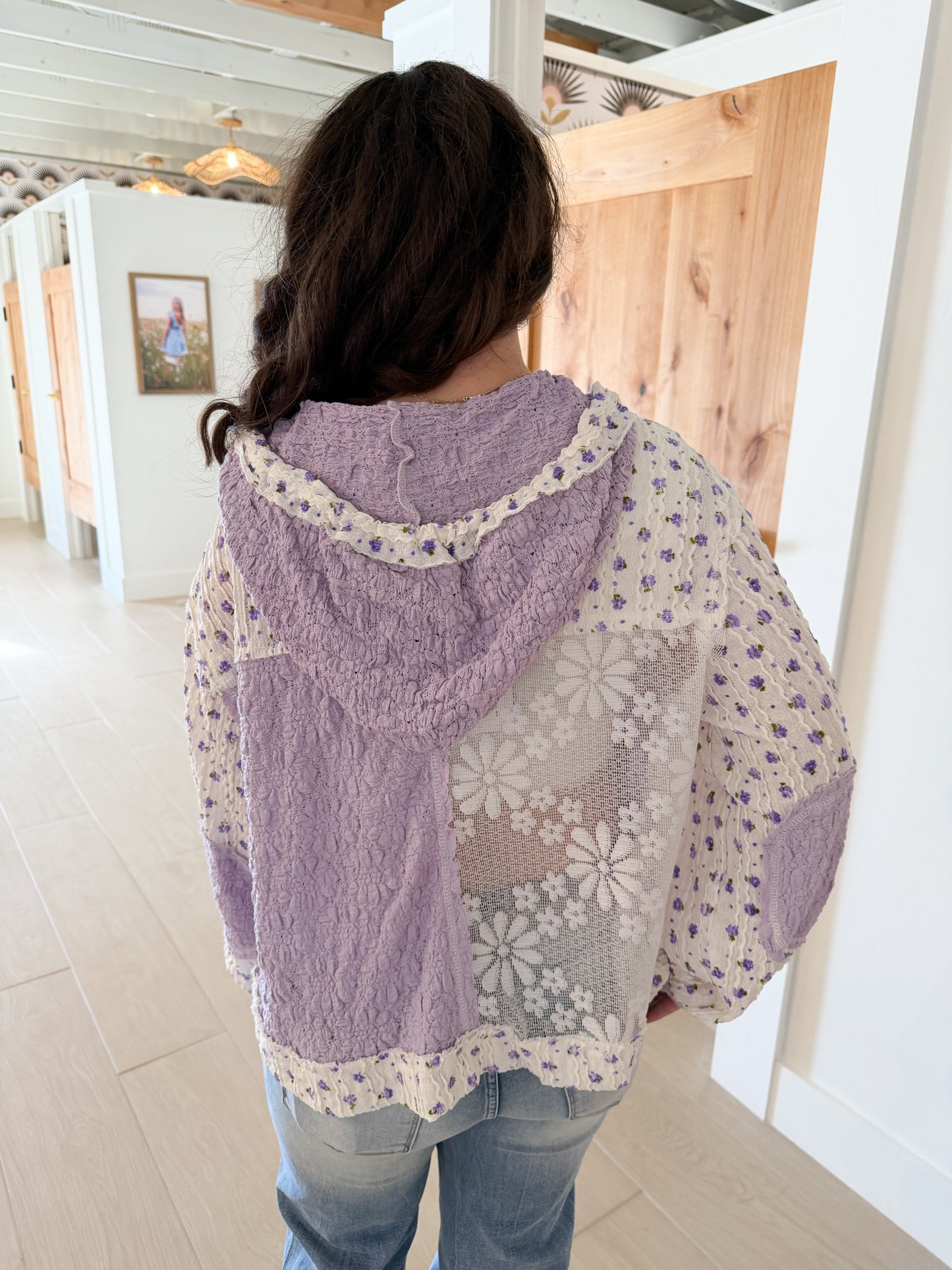 Luna Lace Button Up