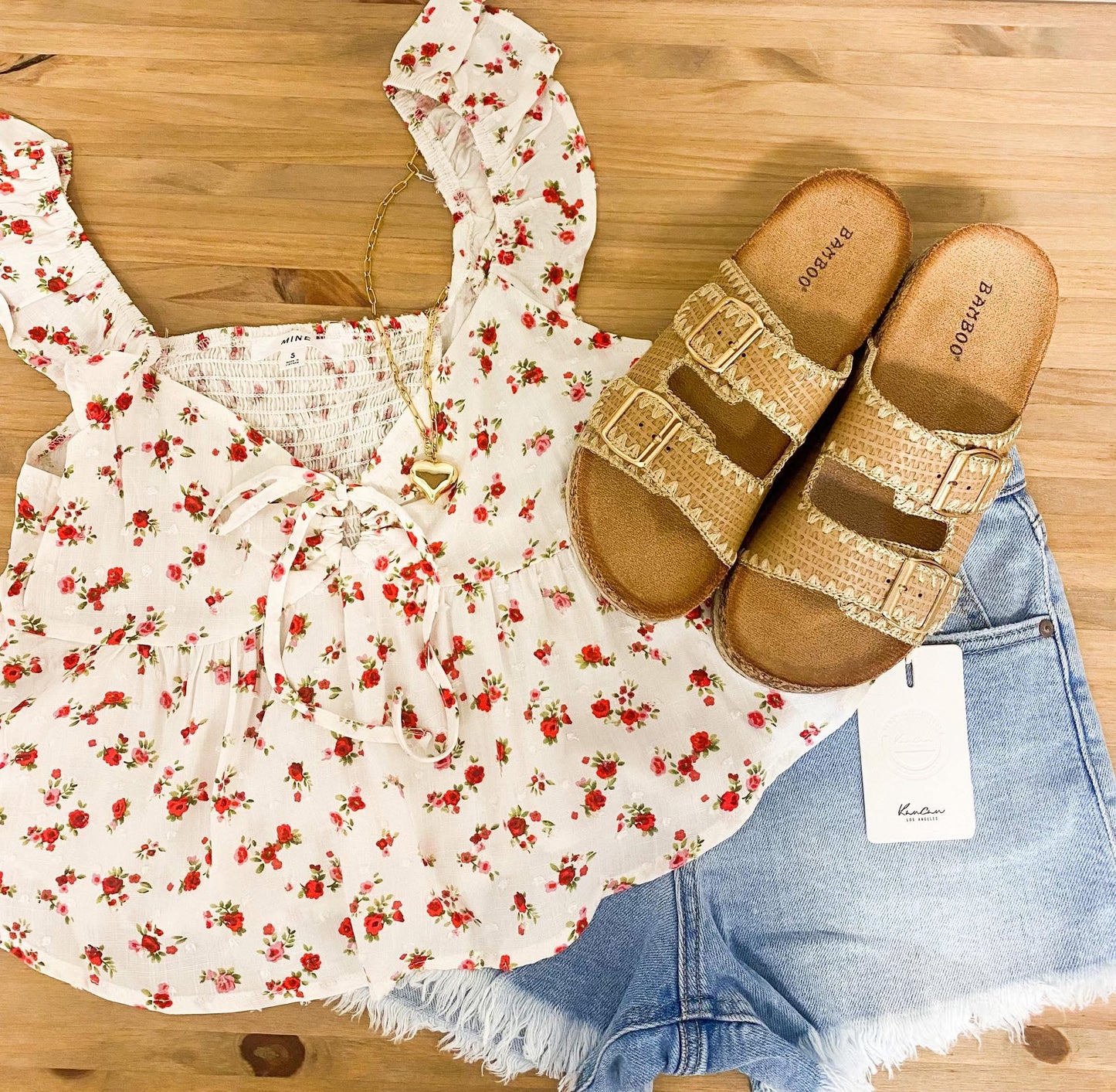 Rosy Picnic Crop Tank