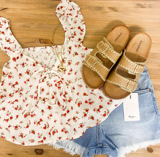 Rosy Picnic Crop Tank