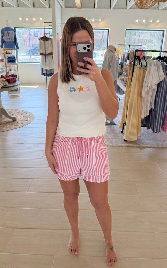 Marine Embroidered Tank