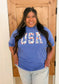 USA Happy Daisies Graphic Tee