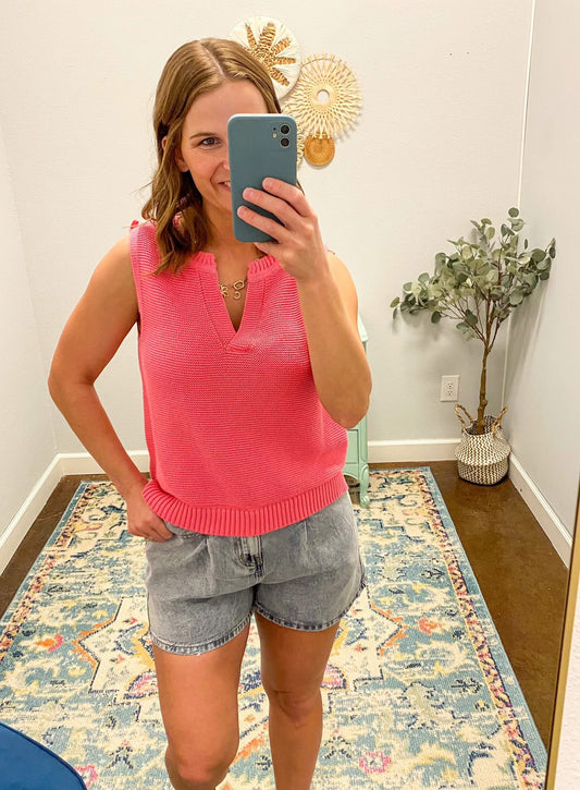 Cotton Candy Knit Tank