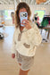 French Terry Playful Set, Bone/Light Mocha