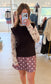 Mock Neck Sleeveless Sweater, Brown