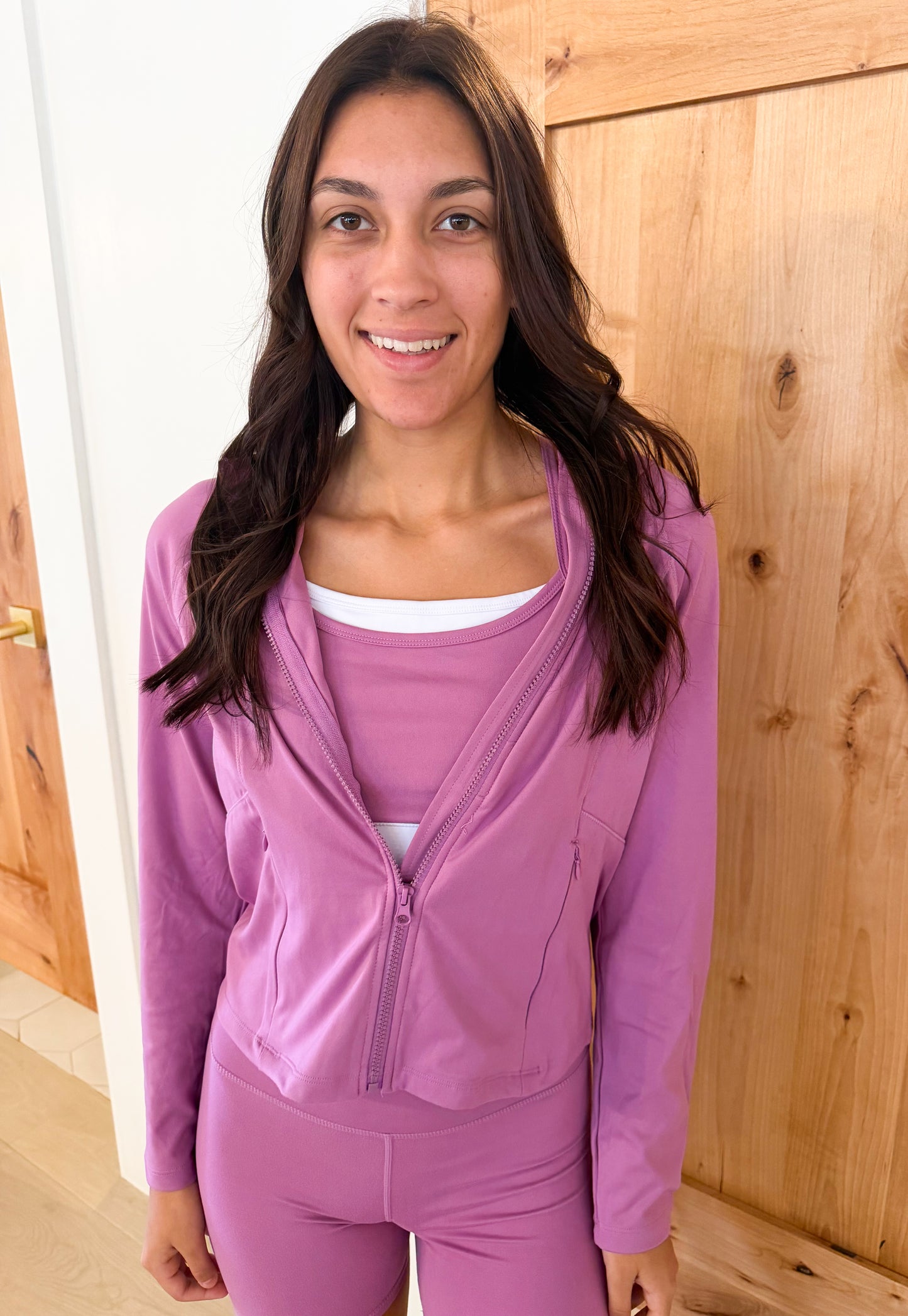 Venice Zip-Up Hooded Jacket, Mulberry