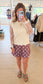 Mock Neck Sleeveless Sweater, Cream