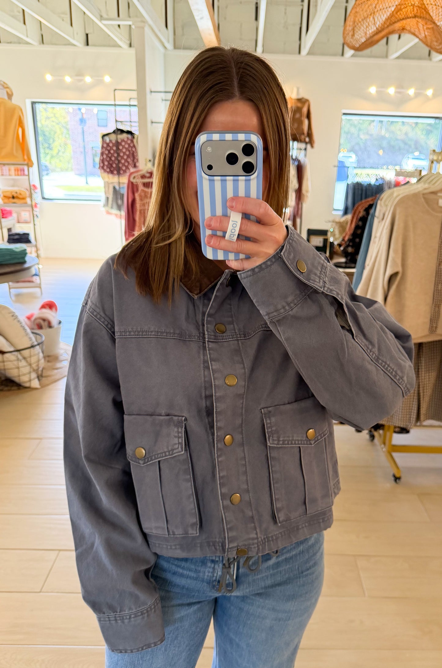 Utility Jacket, Denim Blue
